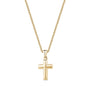 Guardian Cross Steel Pendant - Gold