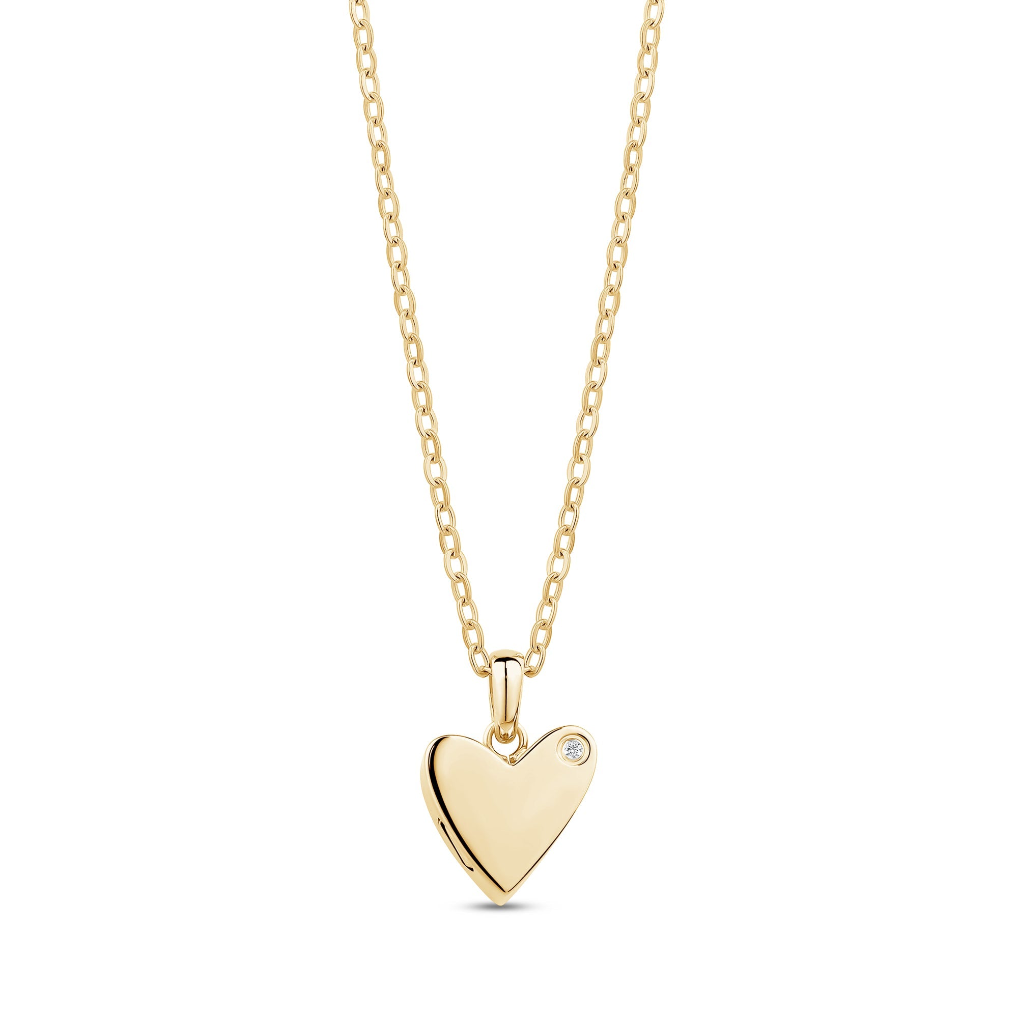 Cremation Necklace With Subtle Sparkle - Gold