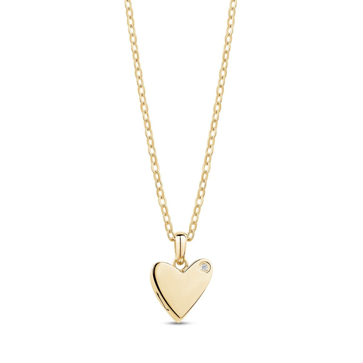 Cremation Necklace With Subtle Sparkle - Gold