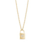 Lock Necklace For Ashes - Gold
