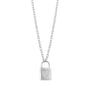 Lock Necklace For Ashes - Silver