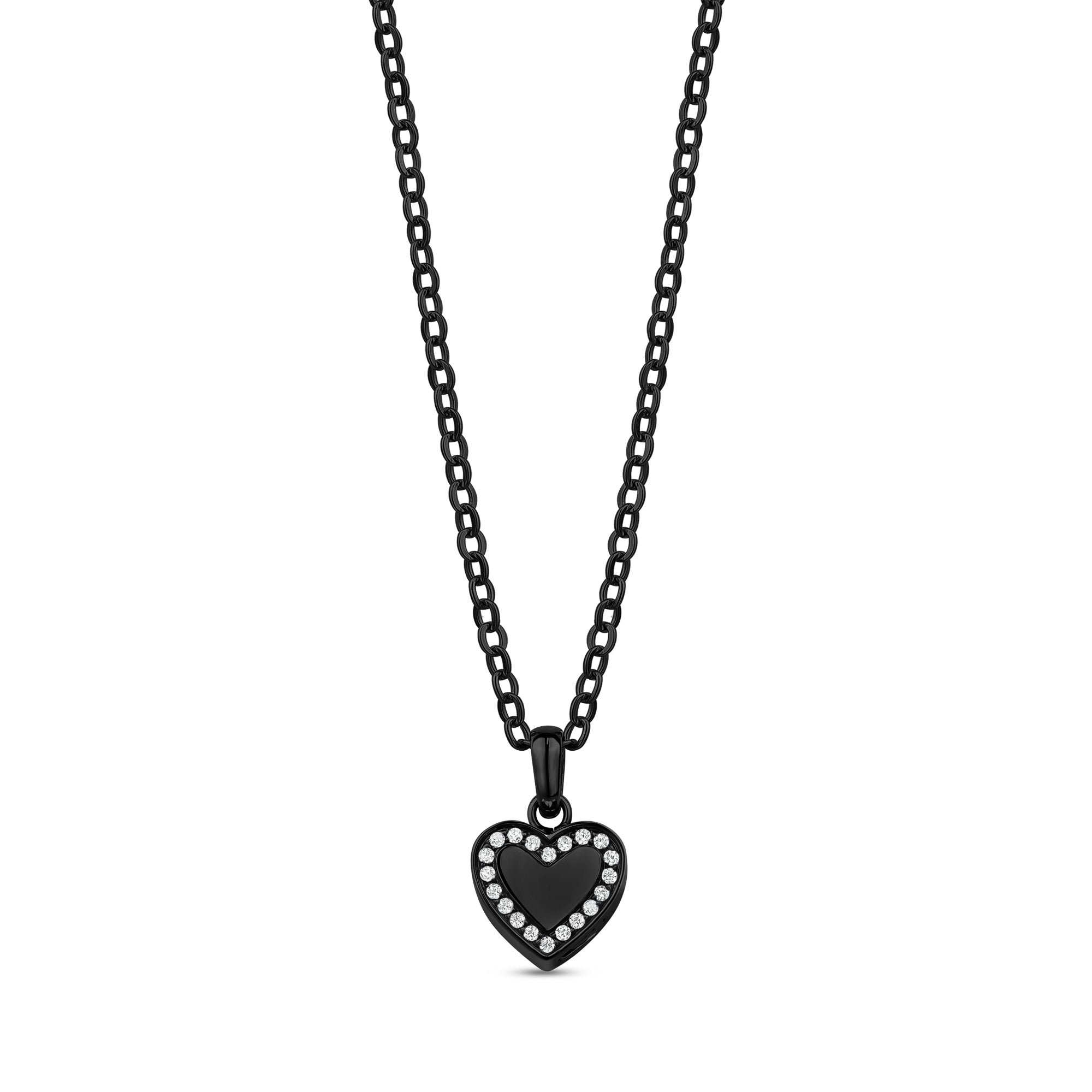 Sparkling Heart Ash Holder - Black