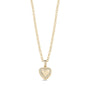 Sparkling Heart Ash Holder - Gold