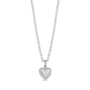 Sparkling Heart Ash Holder - Silver