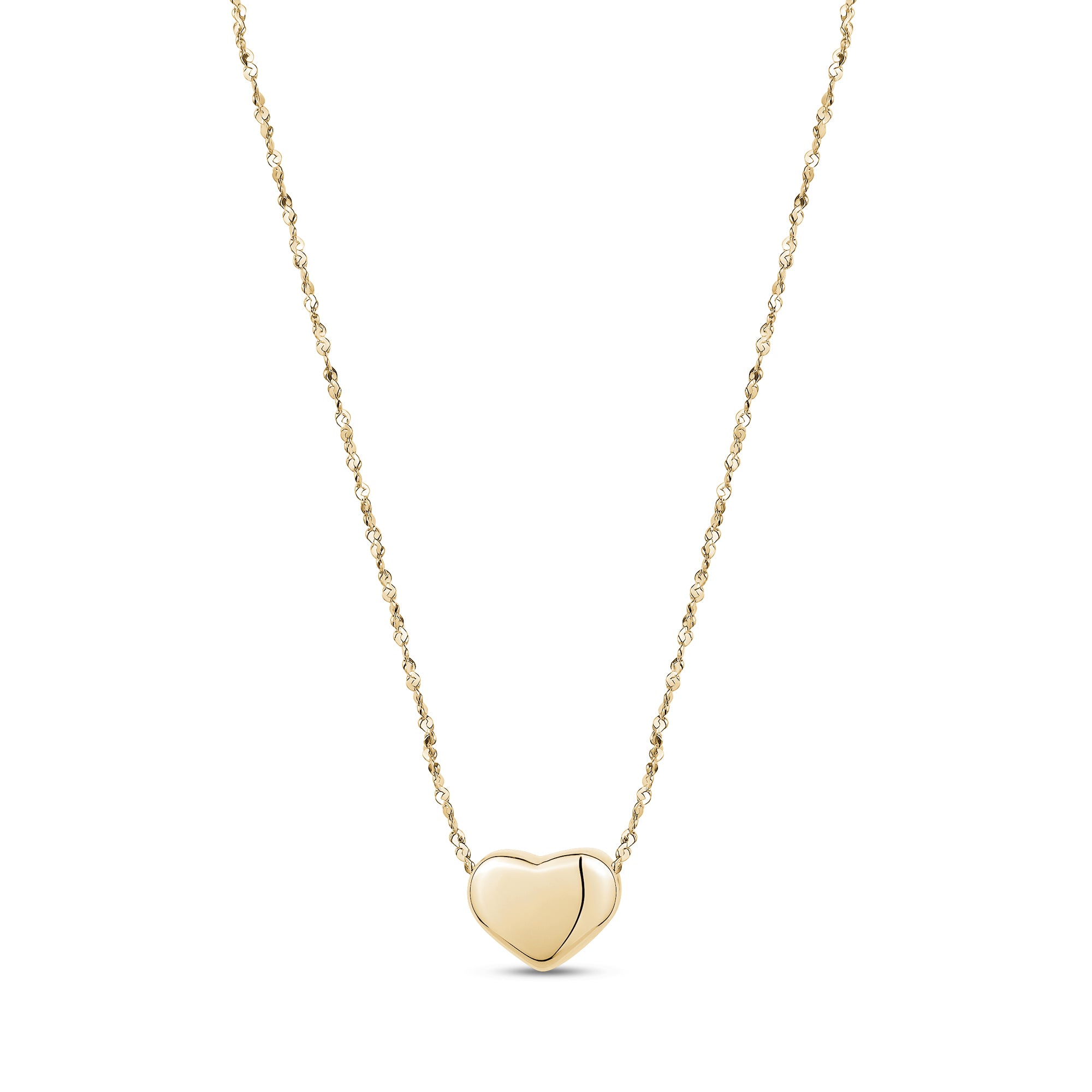 Heart Charm Necklace - Gold