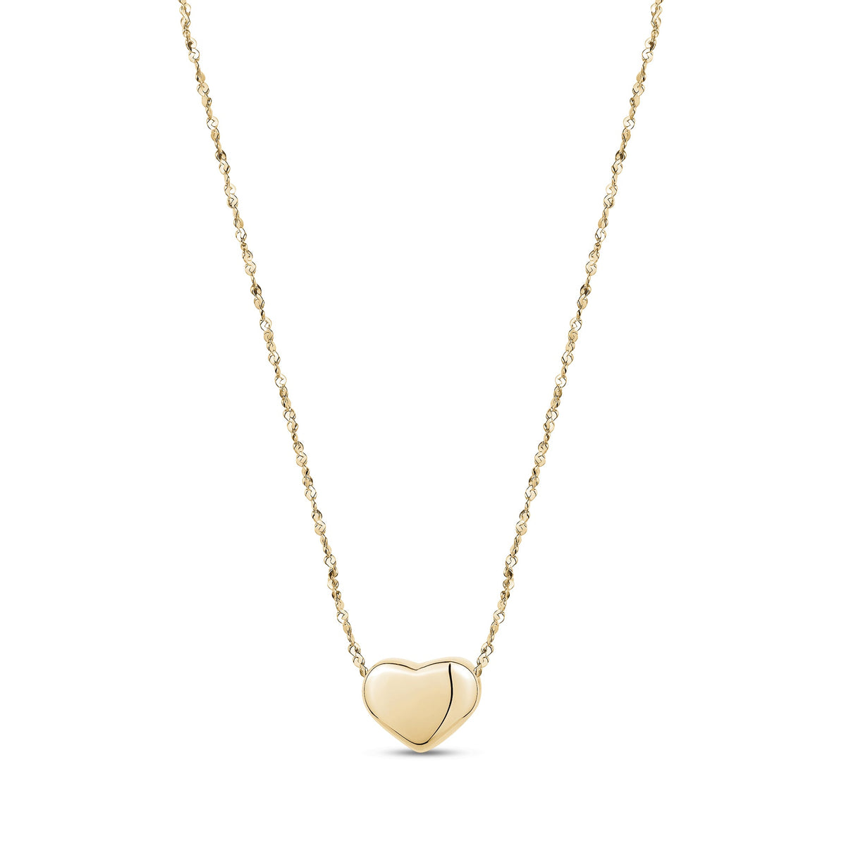 Heart Charm Necklace - Gold