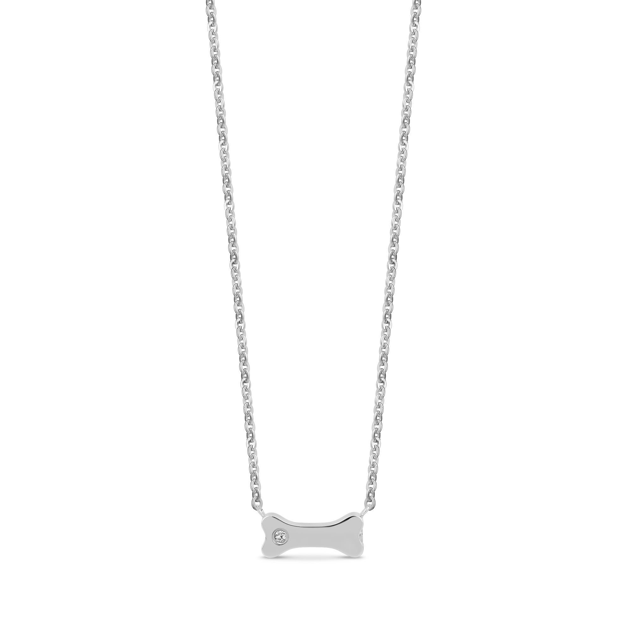 Bone Cremation Pendant - Silver