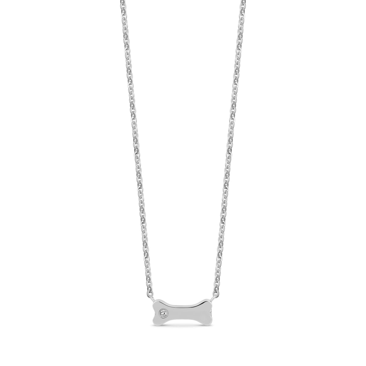 Bone Cremation Pendant - Silver