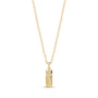 Cz Cross Cremation Capsule - Gold
