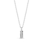 Cz Cross Cremation Capsule - Silver