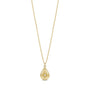 Celestial Teardrop Pendant Necklace - Gold