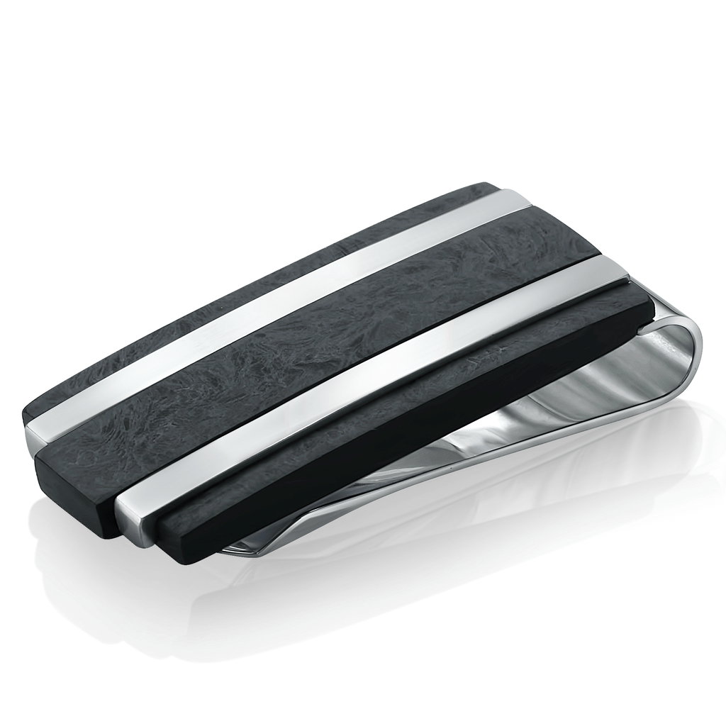 Carbon Fibre & Steel Money Clip