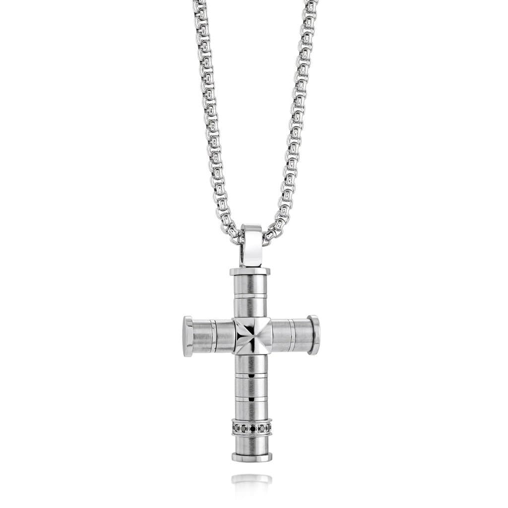 Brushed Cross Pendant