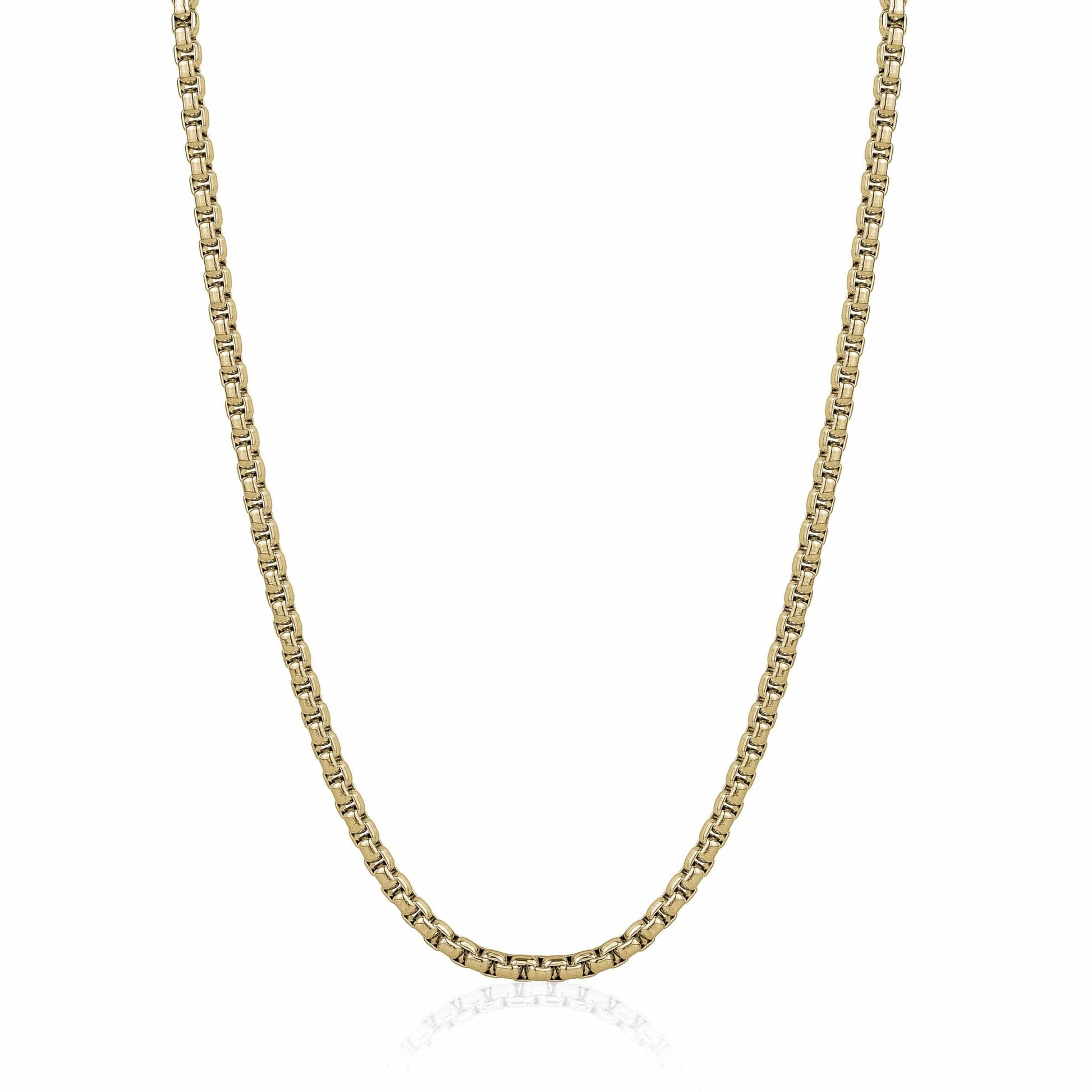 Round Box Link Chain 3.5mm