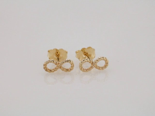 14K Infinity-Inspired Rope Earrings