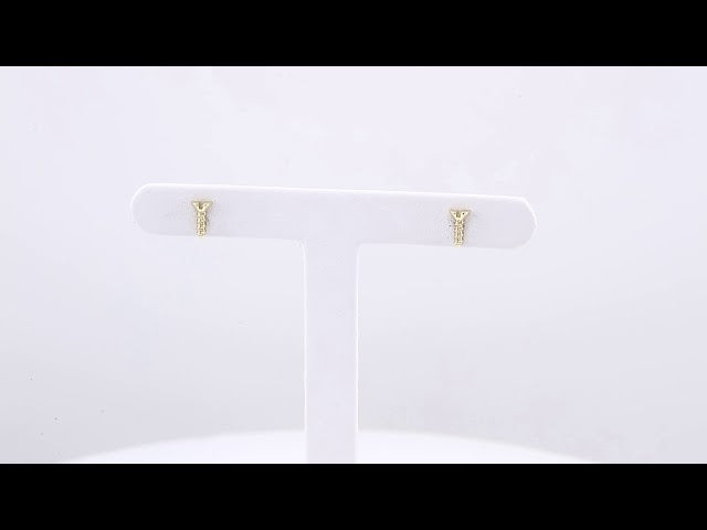 14K Screw Earrings