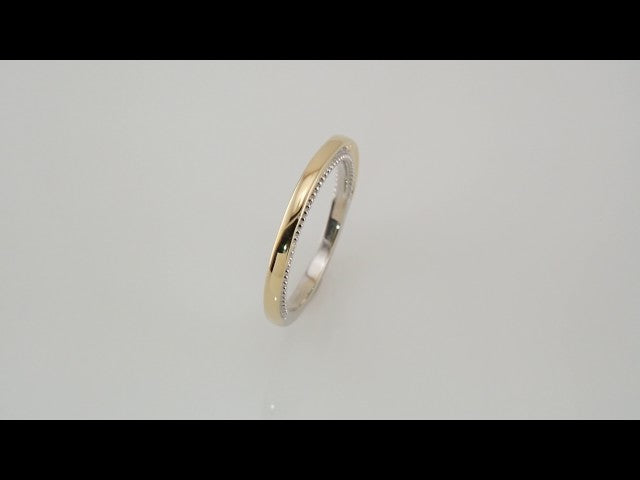 14K White & Yellow Band