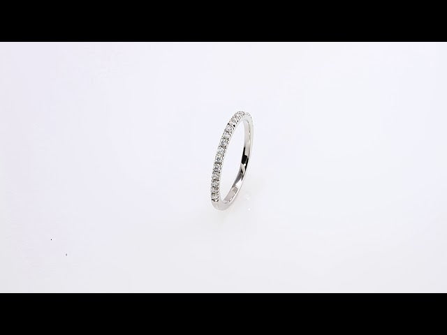 14K White 1/4 CTW Diamond Matching Band