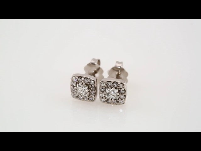14K 1/2 CTW Natural Diamond Earrings