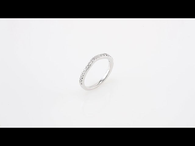 Platinum 1/4 CTW Natural Diamond French-Set Band