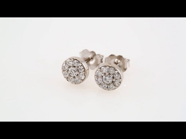 14K 3/8 CTW Natural Diamond Earrings