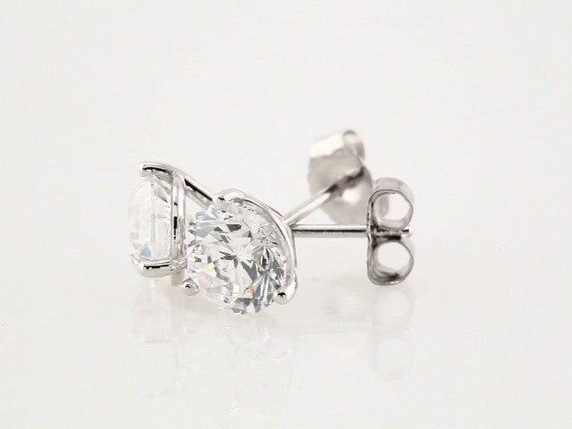 2 CTW Natural Diamond Stud Earrings