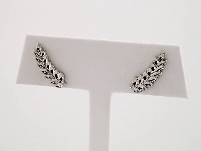 14K Petite Leaf Ear Climbers
