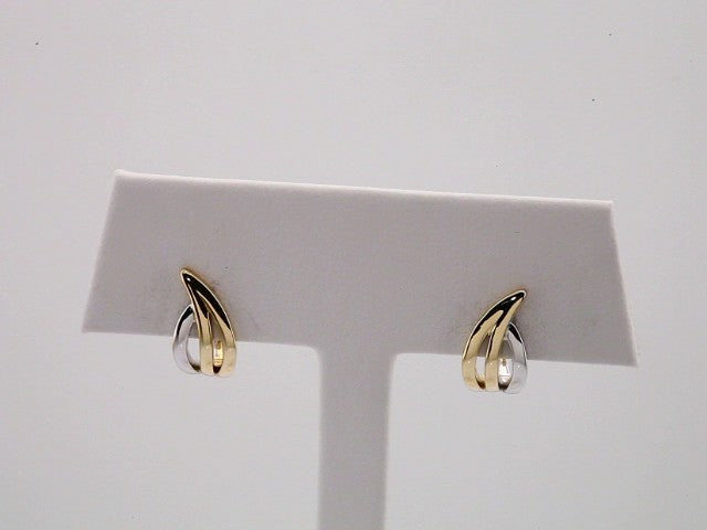14K / Freeform J-Hoop Earrings