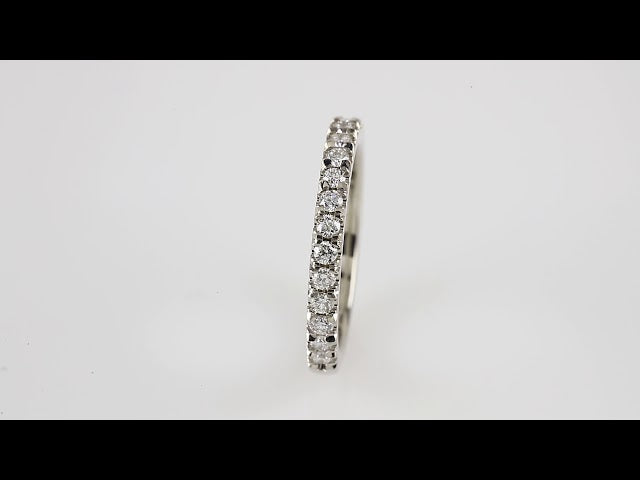 14K White 5/8 CTW Diamond Matching Band