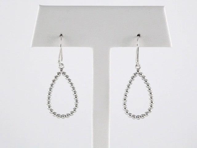 14K Beaded Teardrop Earrings